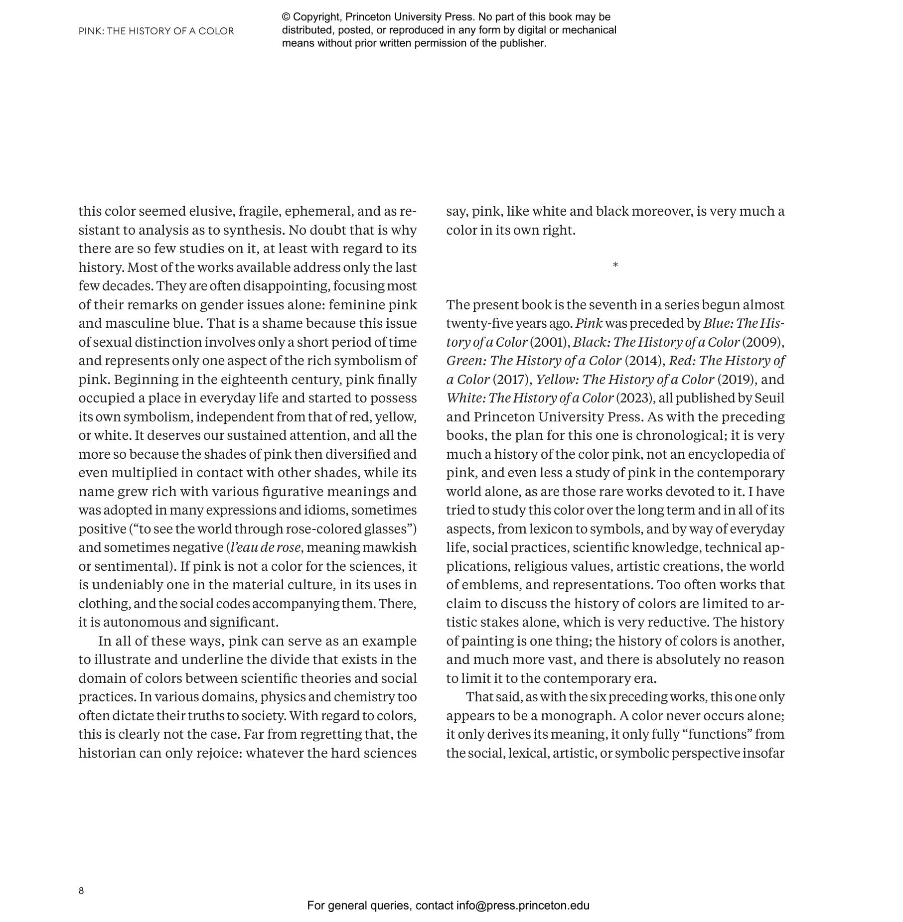 PINK70本 Pink | Princeton University Press