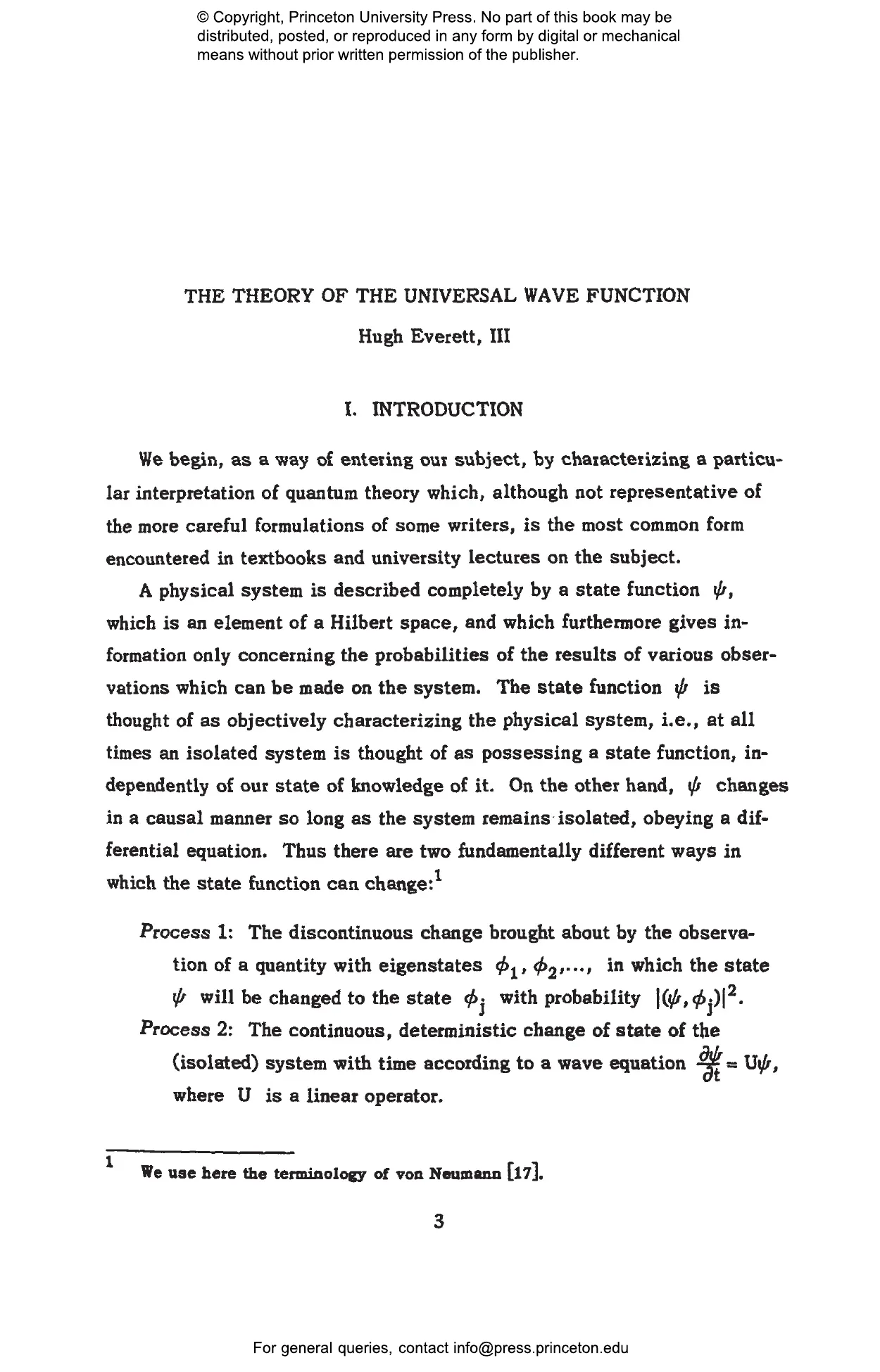 The Many-Worlds Interpretation of Quantum Mechanics | Princeton