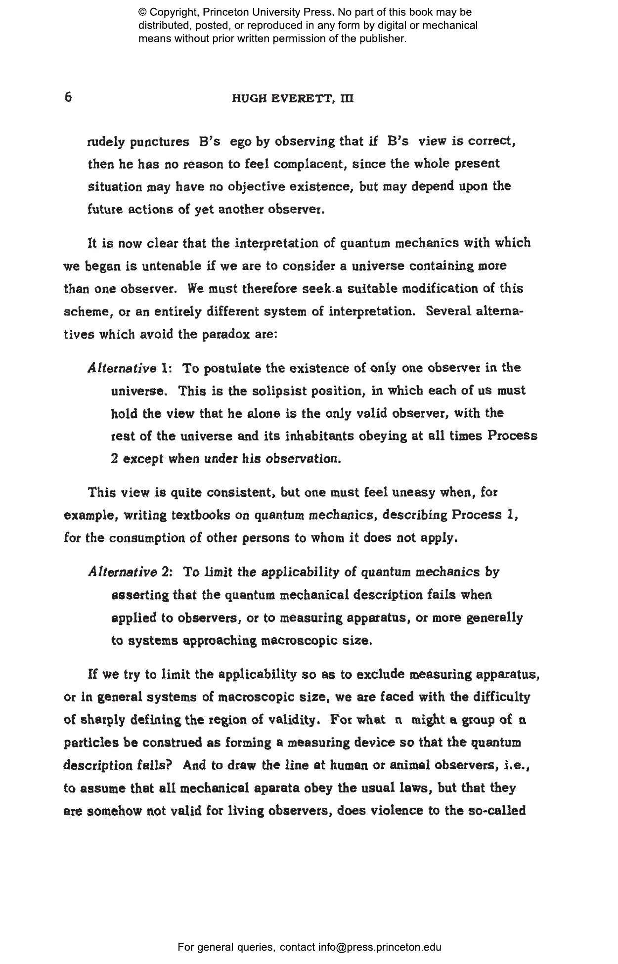 The Many-Worlds Interpretation of Quantum Mechanics | Princeton