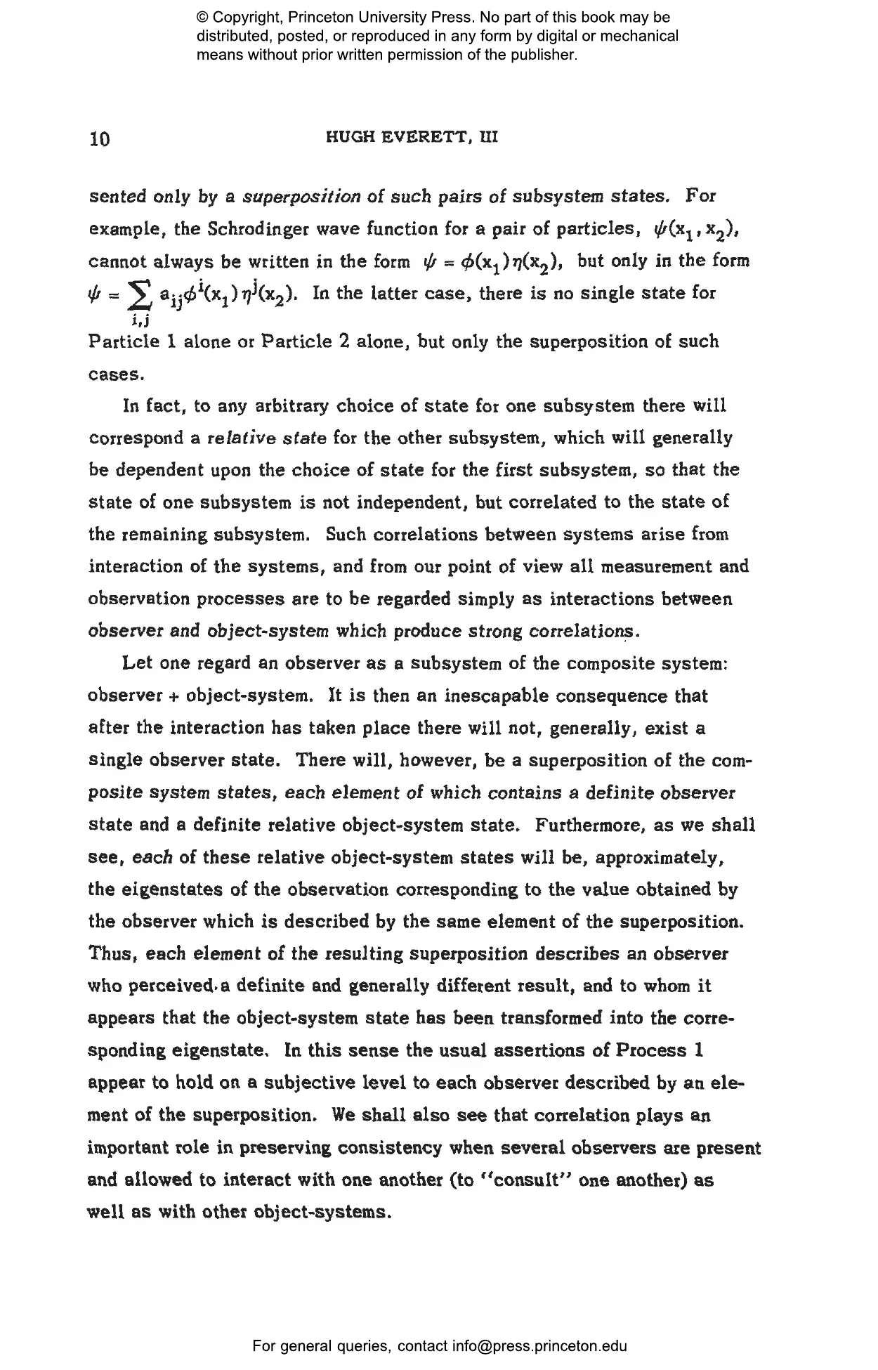 The Many-Worlds Interpretation of Quantum Mechanics | Princeton