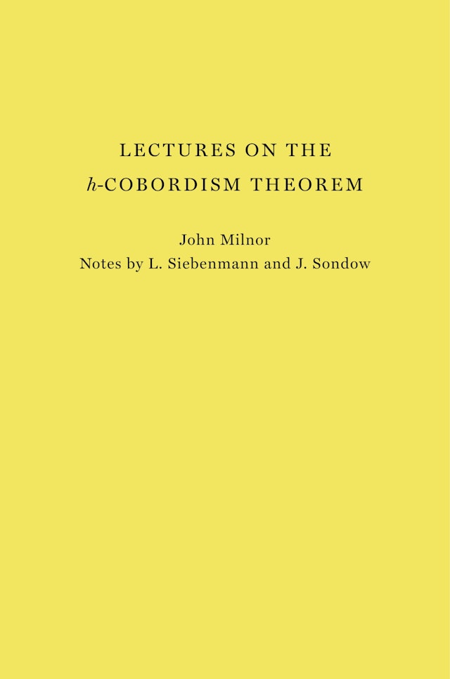 Lectures on the h-Cobordism Theorem