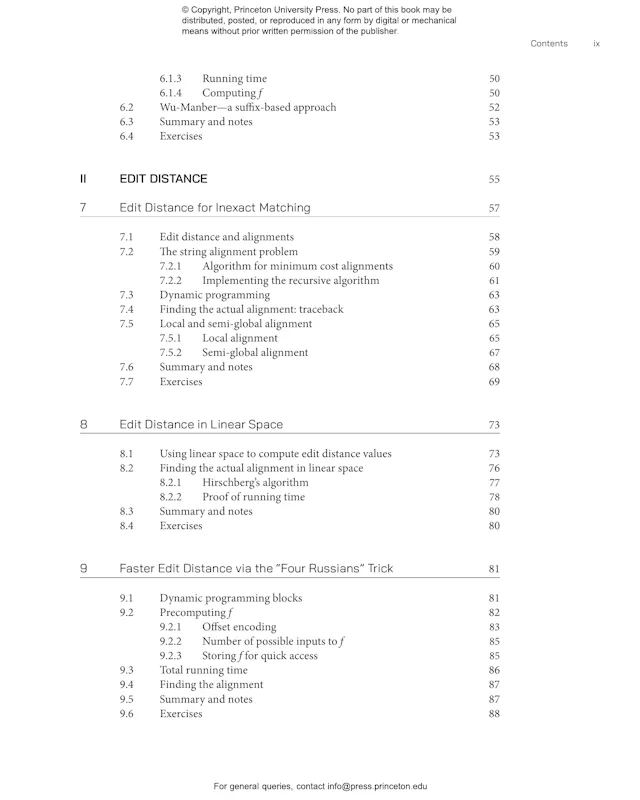 An Introduction to String Algorithms | Princeton University Press