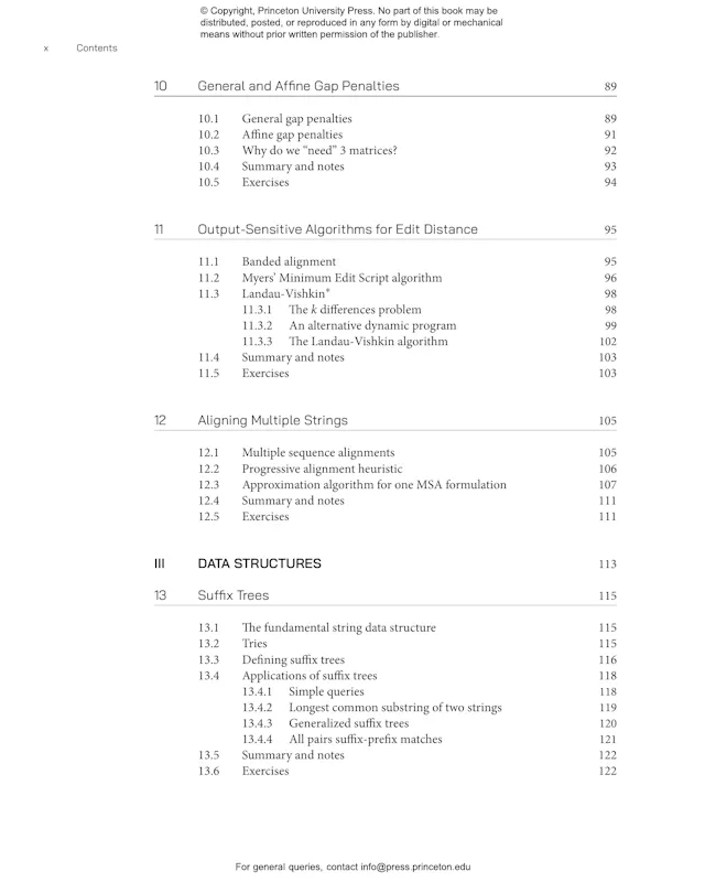 An Introduction to String Algorithms | Princeton University Press
