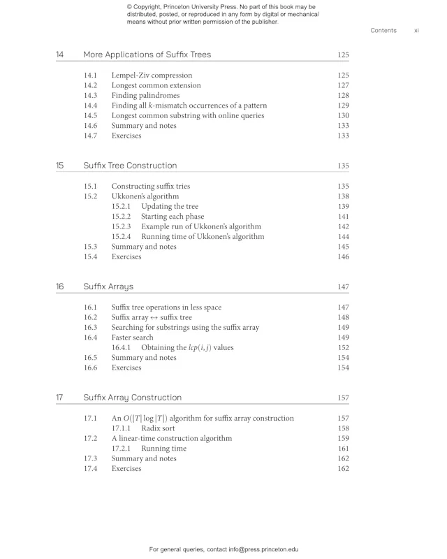 An Introduction to String Algorithms | Princeton University Press