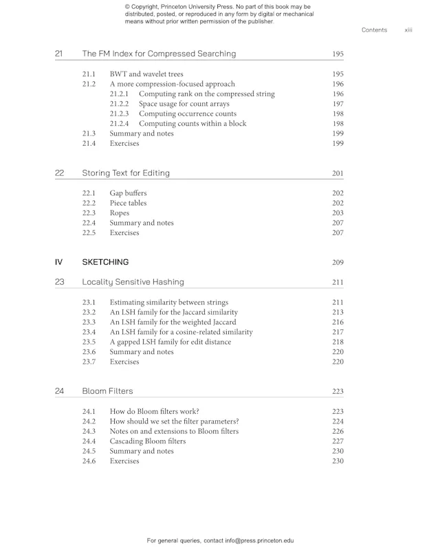 An Introduction to String Algorithms | Princeton University Press