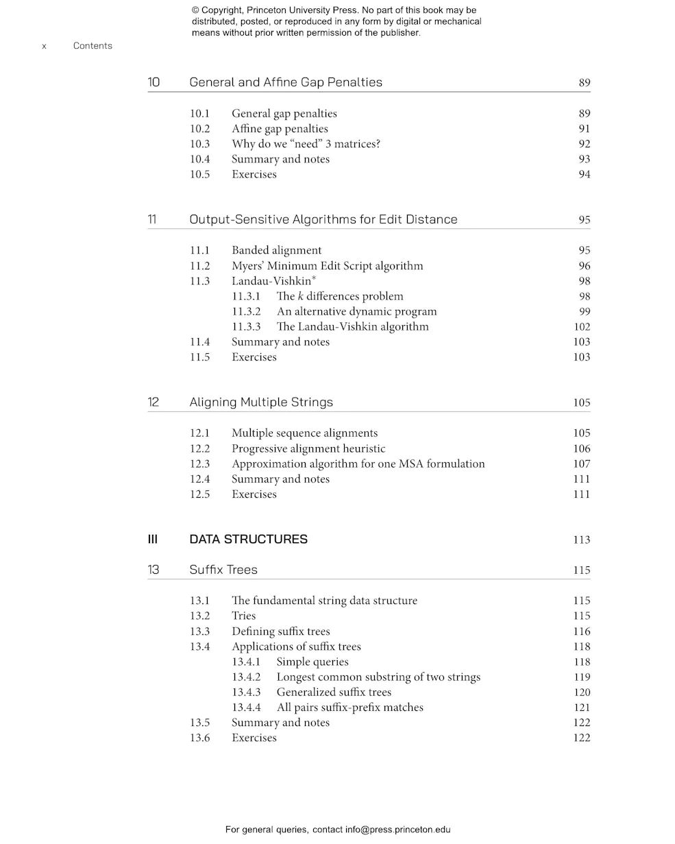 An Introduction to String Algorithms | Princeton University Press