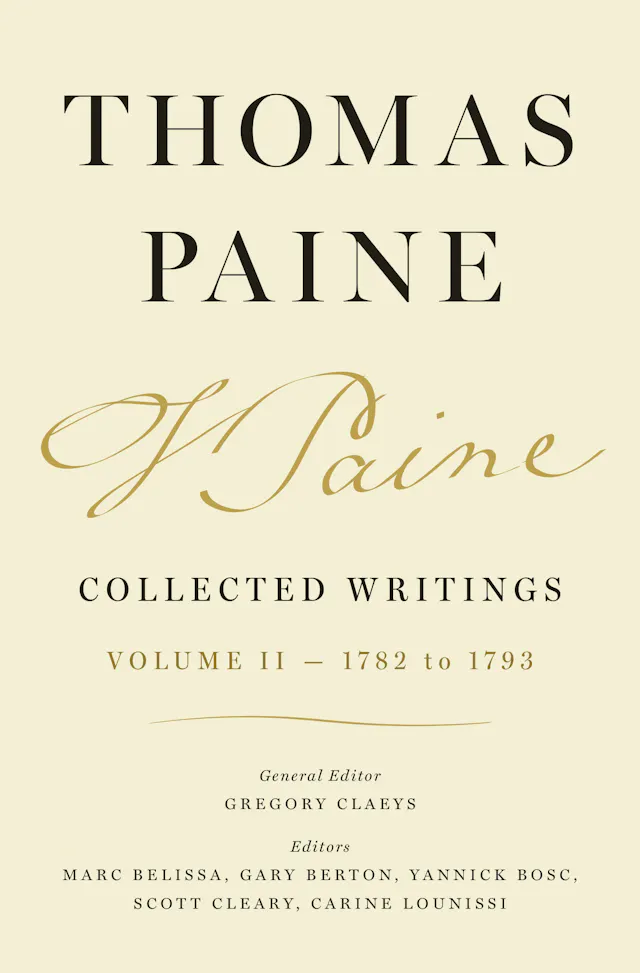 Thomas Paine Collected Writings, Volume 2