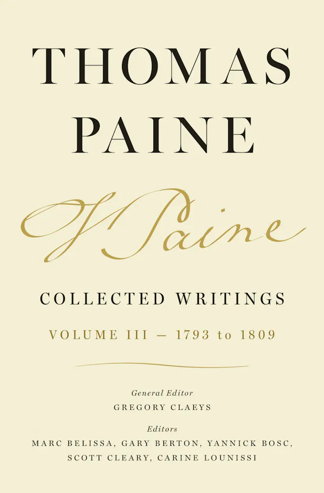 Thomas Paine Collected Writings, Volume 3