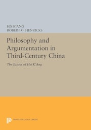 Philosophy and Argumentation in Third-Century China