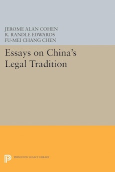Essays on China's Legal Tradition