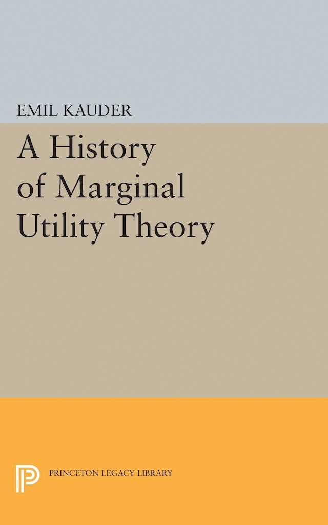 History of Marginal Utility Theory
