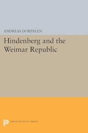 Hindenberg and the Weimar Republic