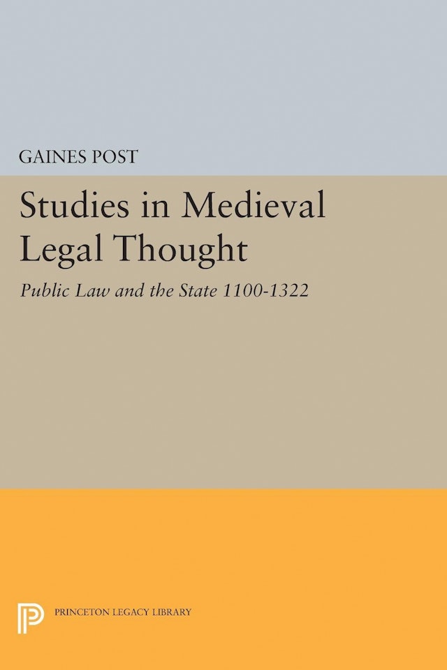 Studies in Medieval Legal Thought