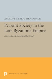 Peasant Society in the Late Byzantine Empire