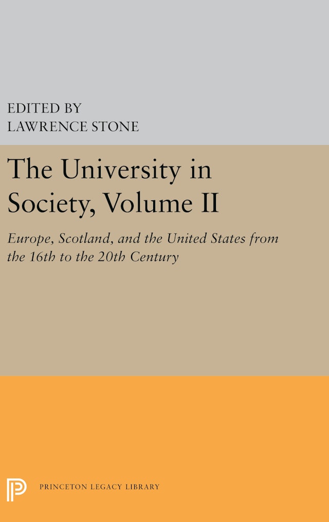 The University in Society, Volume II