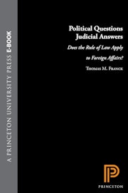 Political Questions Judicial Answers