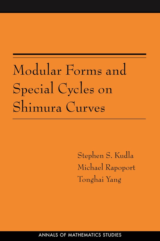 Modular Forms and Special Cycles on Shimura Curves. (AM-161)