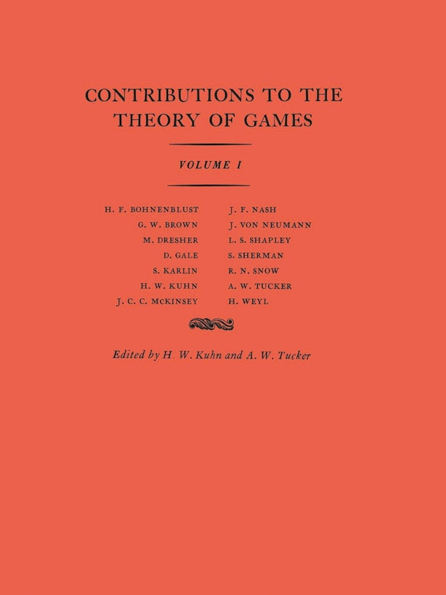 Contributions to the Theory of Games (AM-24), Volume I