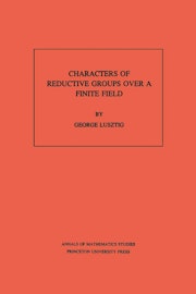 Characters of Reductive Groups over a Finite Field. (AM-107), Volume 107