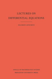 Lectures on Differential Equations. (AM-14), Volume 14