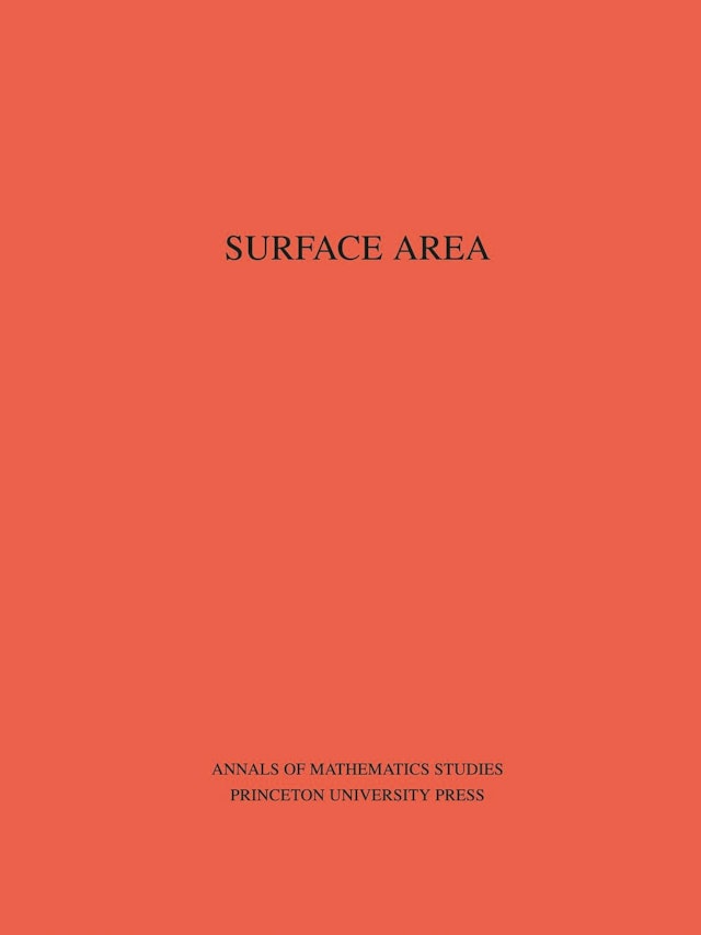 Surface Area. (AM-35), Volume 35