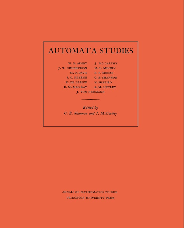 Automata Studies. (AM-34), Volume 34
