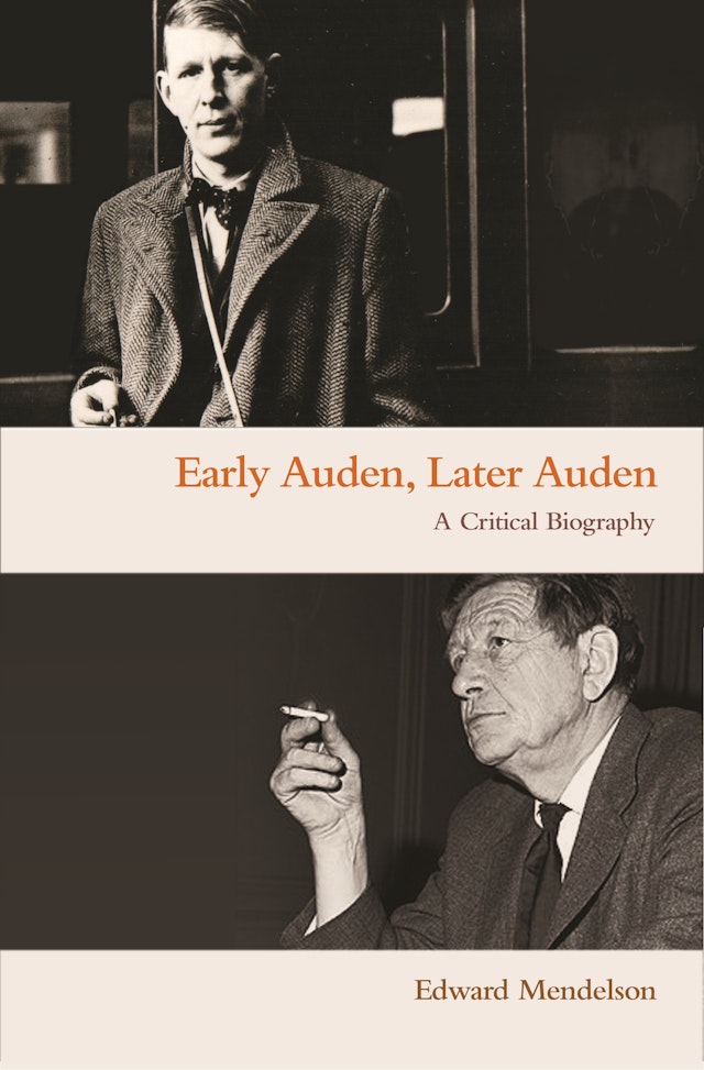 Early Auden, Later Auden