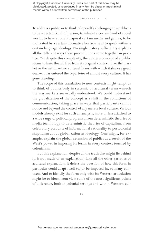 Publics and Counterpublics Princeton University Press